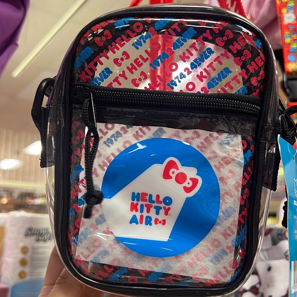 hello kitty friends around the world tour clear bag